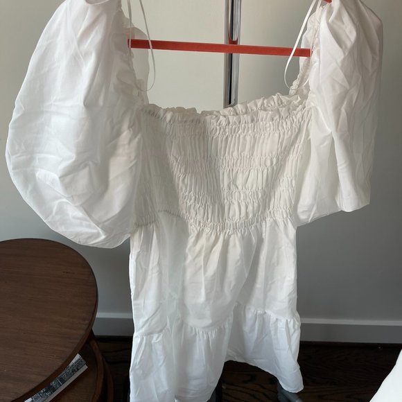 White Ruffle Dress - Picture 1 of 1